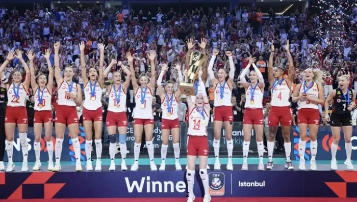 A Milli Kadın Voleybol Takımı, 2.kez Avrupa Şampiyonu:3-2