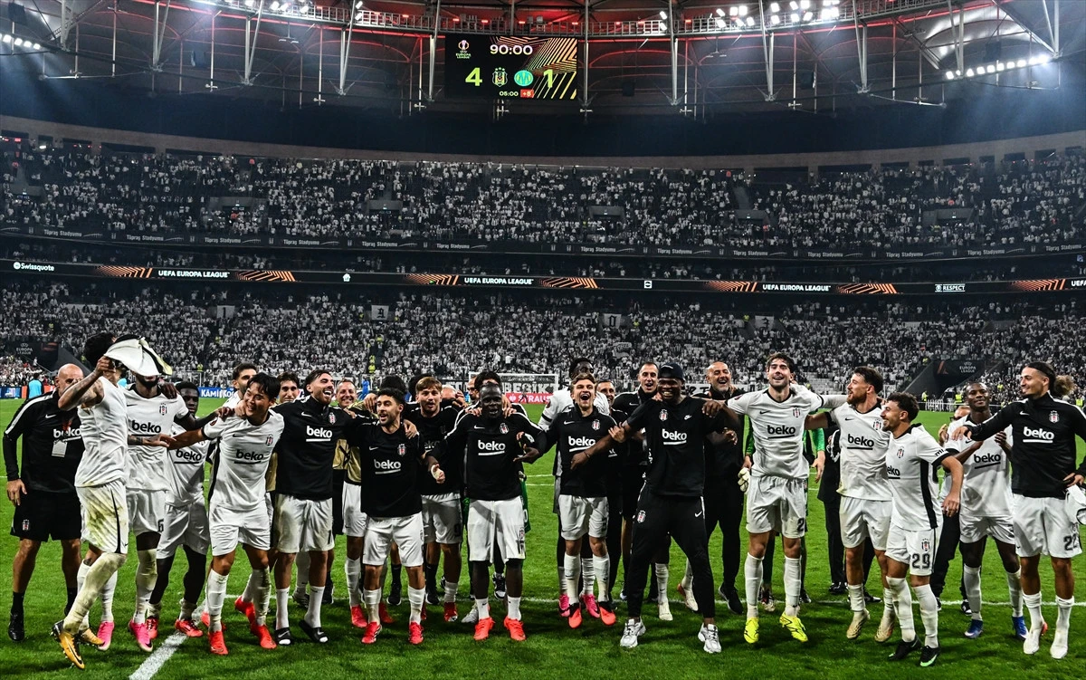 Beşiktaş, UEFA Avrupa Ligi'ne gol şovla başladı:4-1