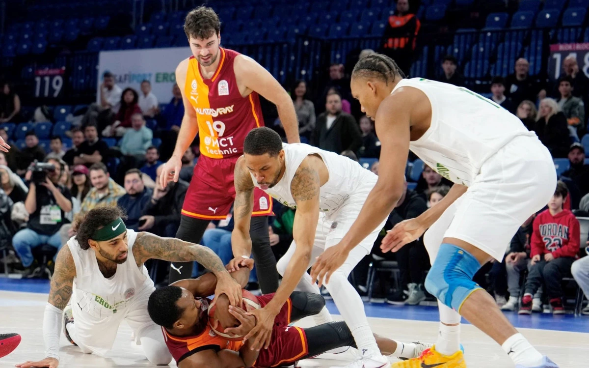 &Ccedil;ekişmeli ma&ccedil;ı Galatasaray kazandı:86-85