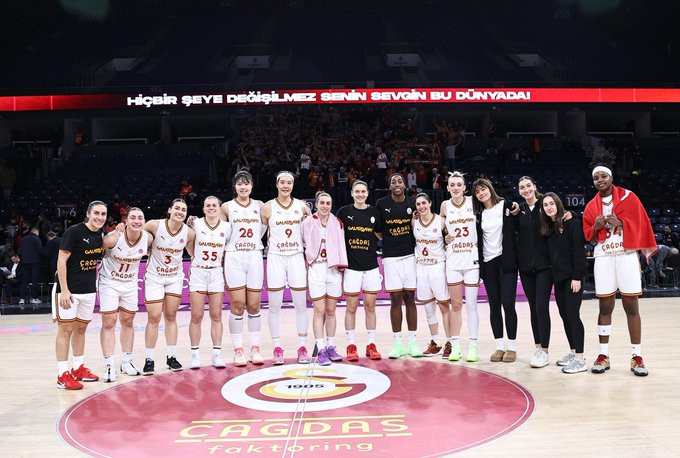 Galatasaray  48 sayı farkla galip:110-62